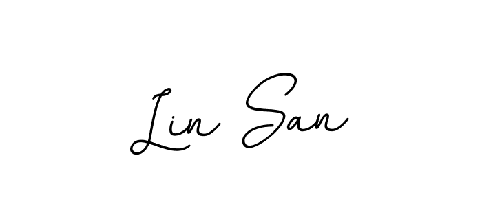 Also we have Lin San name is the best signature style. Create professional handwritten signature collection using BallpointsItalic-DORy9 autograph style. Lin San signature style 11 images and pictures png