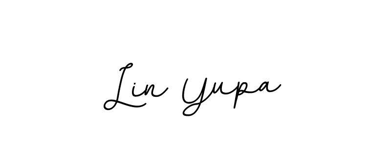 You should practise on your own different ways (BallpointsItalic-DORy9) to write your name (Lin Yupa) in signature. don't let someone else do it for you. Lin Yupa signature style 11 images and pictures png