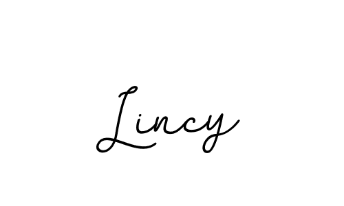 Create a beautiful signature design for name Lincy. With this signature (BallpointsItalic-DORy9) fonts, you can make a handwritten signature for free. Lincy signature style 11 images and pictures png