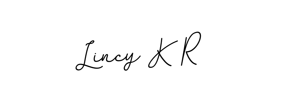 Also we have Lincy K R name is the best signature style. Create professional handwritten signature collection using BallpointsItalic-DORy9 autograph style. Lincy K R signature style 11 images and pictures png