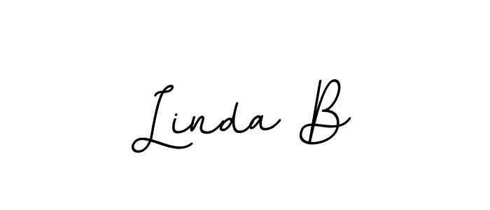 It looks lik you need a new signature style for name Linda B. Design unique handwritten (BallpointsItalic-DORy9) signature with our free signature maker in just a few clicks. Linda B signature style 11 images and pictures png