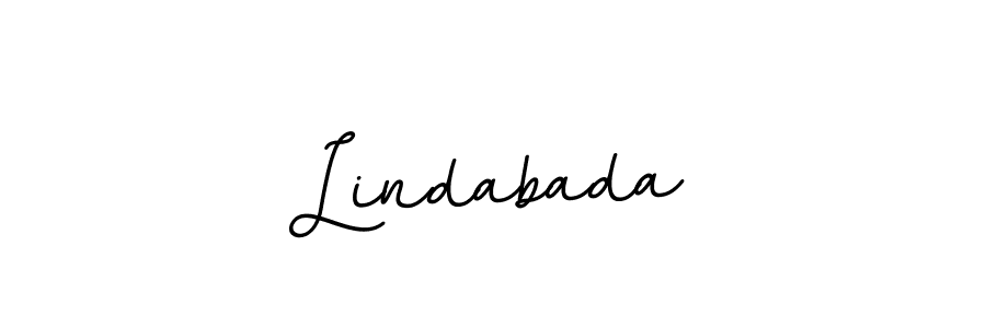 Use a signature maker to create a handwritten signature online. With this signature software, you can design (BallpointsItalic-DORy9) your own signature for name Lindabada. Lindabada signature style 11 images and pictures png