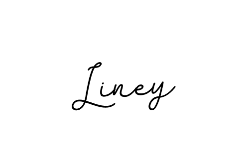 Design your own signature with our free online signature maker. With this signature software, you can create a handwritten (BallpointsItalic-DORy9) signature for name Liney. Liney signature style 11 images and pictures png