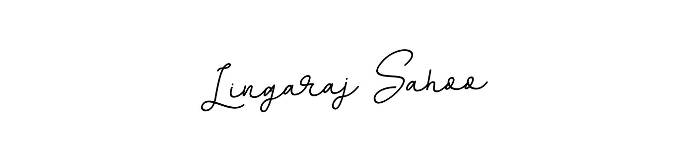 You should practise on your own different ways (BallpointsItalic-DORy9) to write your name (Lingaraj Sahoo) in signature. don't let someone else do it for you. Lingaraj Sahoo signature style 11 images and pictures png