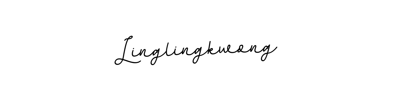 The best way (BallpointsItalic-DORy9) to make a short signature is to pick only two or three words in your name. The name Linglingkwong include a total of six letters. For converting this name. Linglingkwong signature style 11 images and pictures png