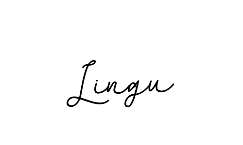 You should practise on your own different ways (BallpointsItalic-DORy9) to write your name (Lingu) in signature. don't let someone else do it for you. Lingu signature style 11 images and pictures png