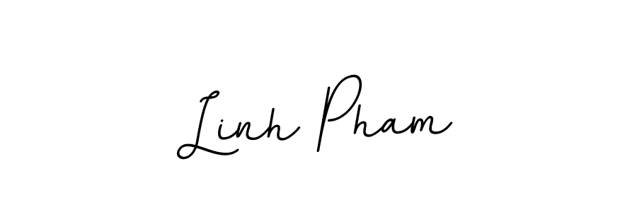 You should practise on your own different ways (BallpointsItalic-DORy9) to write your name (Linh Pham) in signature. don't let someone else do it for you. Linh Pham signature style 11 images and pictures png