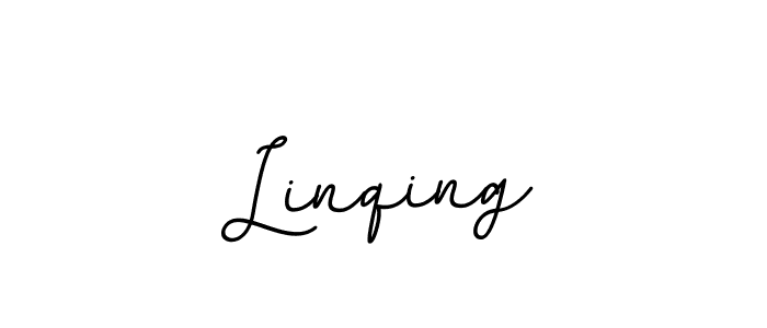 Create a beautiful signature design for name Linqing. With this signature (BallpointsItalic-DORy9) fonts, you can make a handwritten signature for free. Linqing signature style 11 images and pictures png