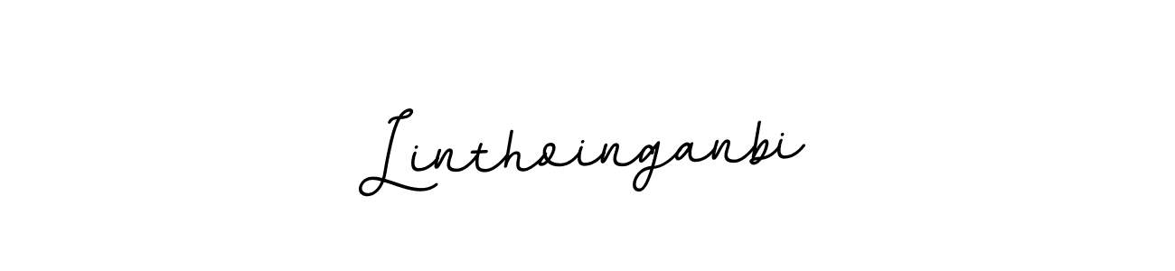 Linthoinganbi stylish signature style. Best Handwritten Sign (BallpointsItalic-DORy9) for my name. Handwritten Signature Collection Ideas for my name Linthoinganbi. Linthoinganbi signature style 11 images and pictures png