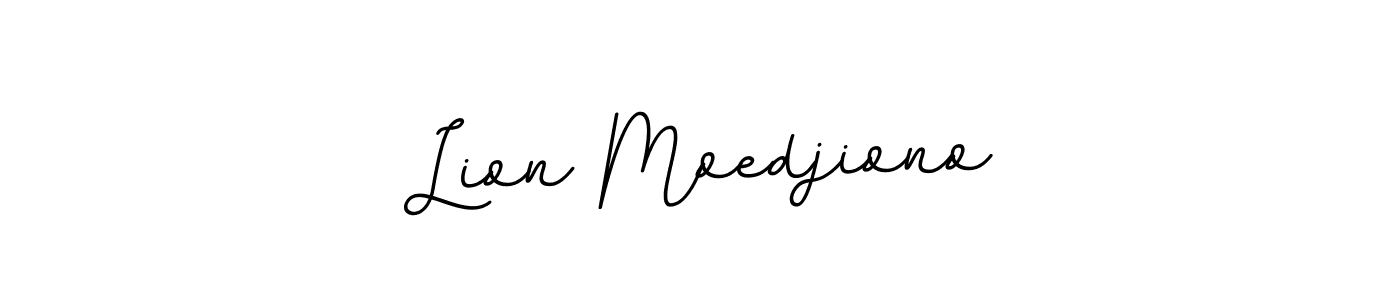 Create a beautiful signature design for name Lion Moedjiono. With this signature (BallpointsItalic-DORy9) fonts, you can make a handwritten signature for free. Lion Moedjiono signature style 11 images and pictures png