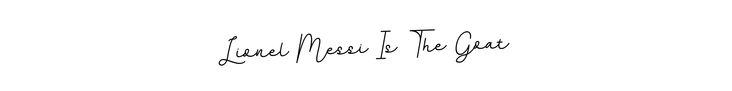 Use a signature maker to create a handwritten signature online. With this signature software, you can design (BallpointsItalic-DORy9) your own signature for name Lionel Messi Is The Goat. Lionel Messi Is The Goat signature style 11 images and pictures png