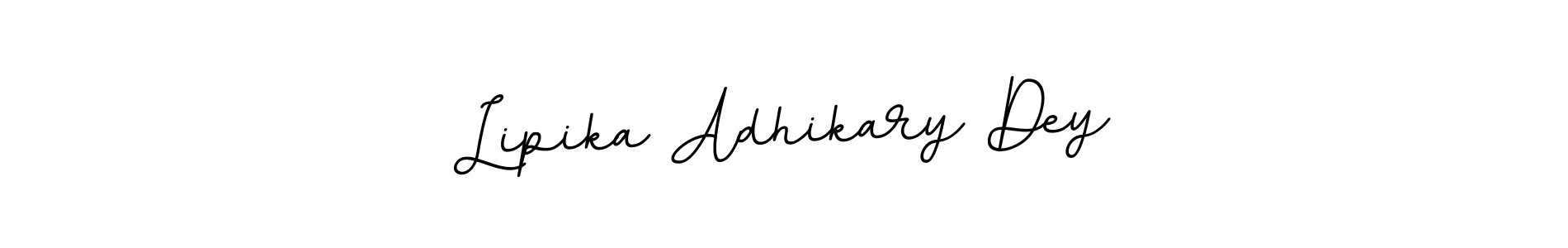 Design your own signature with our free online signature maker. With this signature software, you can create a handwritten (BallpointsItalic-DORy9) signature for name Lipika Adhikary Dey. Lipika Adhikary Dey signature style 11 images and pictures png
