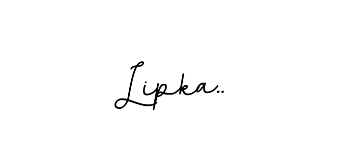 How to make Lipka.. name signature. Use BallpointsItalic-DORy9 style for creating short signs online. This is the latest handwritten sign. Lipka.. signature style 11 images and pictures png