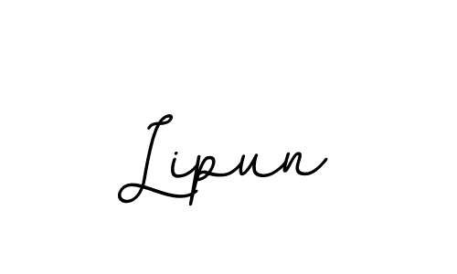 You should practise on your own different ways (BallpointsItalic-DORy9) to write your name (Lipun) in signature. don't let someone else do it for you. Lipun signature style 11 images and pictures png