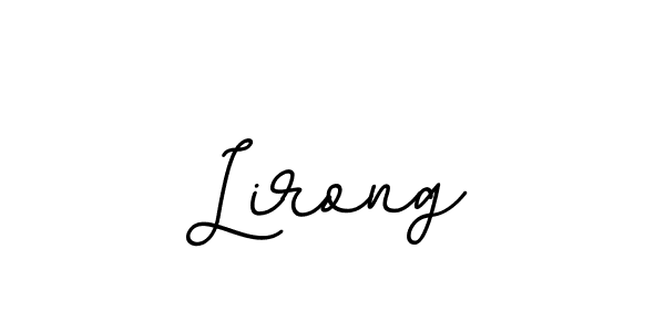 The best way (BallpointsItalic-DORy9) to make a short signature is to pick only two or three words in your name. The name Lirong include a total of six letters. For converting this name. Lirong signature style 11 images and pictures png