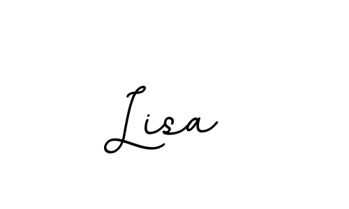 The best way (BallpointsItalic-DORy9) to make a short signature is to pick only two or three words in your name. The name Lisa  include a total of six letters. For converting this name. Lisa  signature style 11 images and pictures png