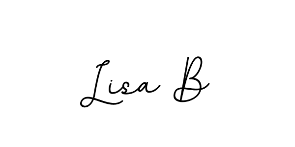 Create a beautiful signature design for name Lisa B. With this signature (BallpointsItalic-DORy9) fonts, you can make a handwritten signature for free. Lisa B signature style 11 images and pictures png