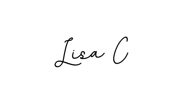 Make a beautiful signature design for name Lisa C. With this signature (BallpointsItalic-DORy9) style, you can create a handwritten signature for free. Lisa C signature style 11 images and pictures png
