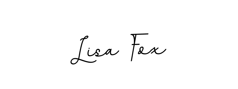 Use a signature maker to create a handwritten signature online. With this signature software, you can design (BallpointsItalic-DORy9) your own signature for name Lisa Fox. Lisa Fox signature style 11 images and pictures png