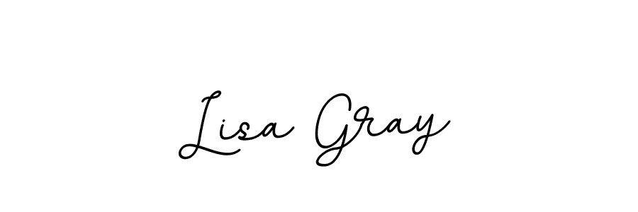 How to make Lisa Gray name signature. Use BallpointsItalic-DORy9 style for creating short signs online. This is the latest handwritten sign. Lisa Gray signature style 11 images and pictures png