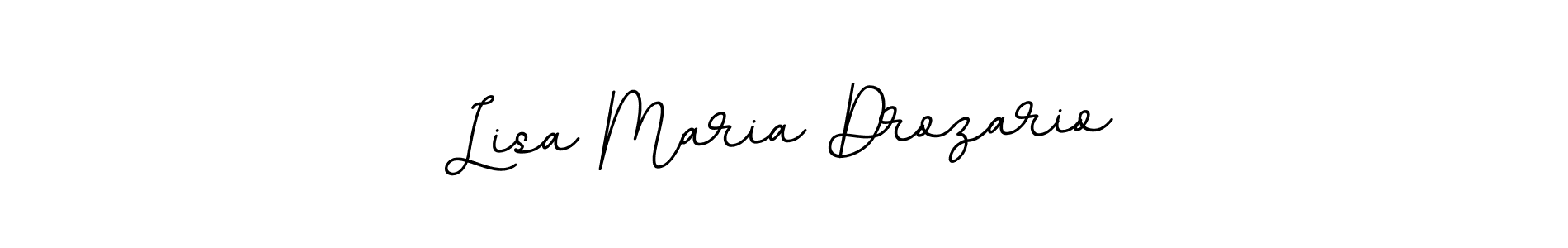 Design your own signature with our free online signature maker. With this signature software, you can create a handwritten (BallpointsItalic-DORy9) signature for name Lisa Maria Drozario. Lisa Maria Drozario signature style 11 images and pictures png