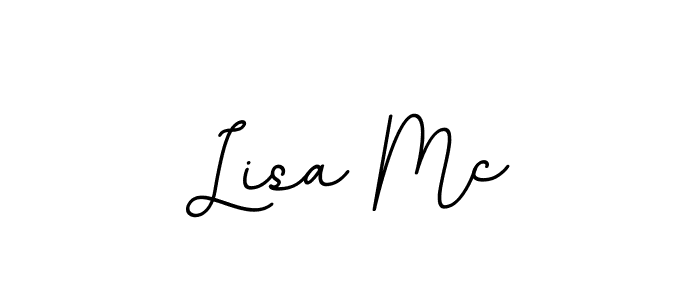 You should practise on your own different ways (BallpointsItalic-DORy9) to write your name (Lisa Mc) in signature. don't let someone else do it for you. Lisa Mc signature style 11 images and pictures png
