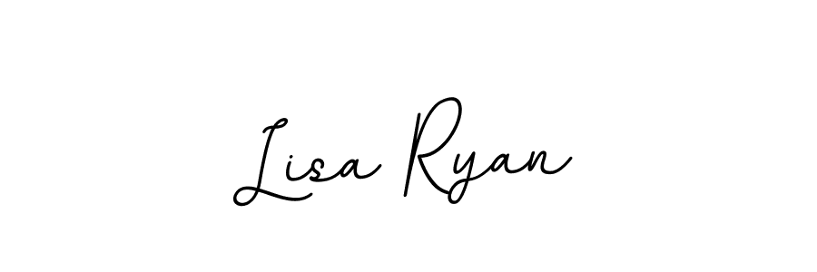 Use a signature maker to create a handwritten signature online. With this signature software, you can design (BallpointsItalic-DORy9) your own signature for name Lisa Ryan. Lisa Ryan signature style 11 images and pictures png