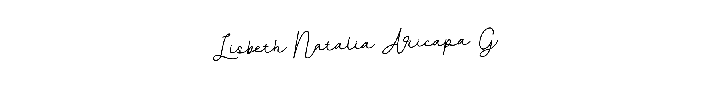 Make a beautiful signature design for name Lisbeth Natalia Aricapa G. Use this online signature maker to create a handwritten signature for free. Lisbeth Natalia Aricapa G signature style 11 images and pictures png