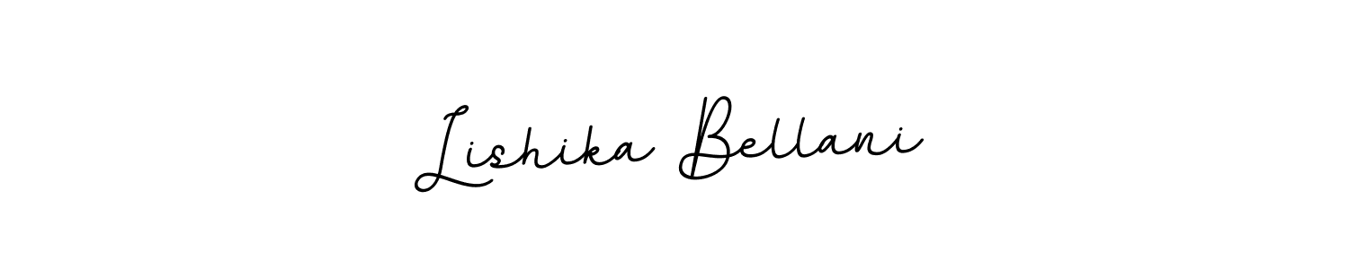 Lishika Bellani stylish signature style. Best Handwritten Sign (BallpointsItalic-DORy9) for my name. Handwritten Signature Collection Ideas for my name Lishika Bellani. Lishika Bellani signature style 11 images and pictures png