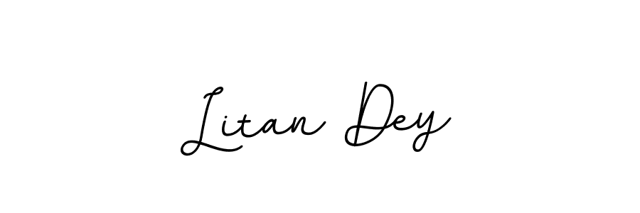 Design your own signature with our free online signature maker. With this signature software, you can create a handwritten (BallpointsItalic-DORy9) signature for name Litan Dey. Litan Dey signature style 11 images and pictures png