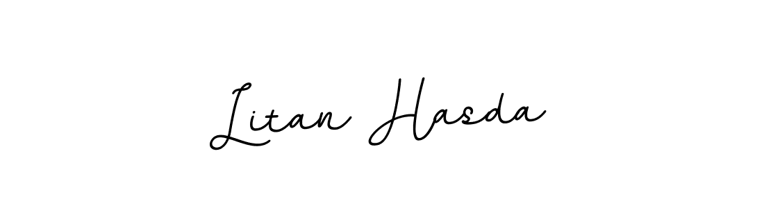 BallpointsItalic-DORy9 is a professional signature style that is perfect for those who want to add a touch of class to their signature. It is also a great choice for those who want to make their signature more unique. Get Litan Hasda name to fancy signature for free. Litan Hasda signature style 11 images and pictures png