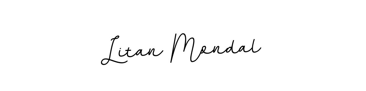 Also we have Litan Mondal name is the best signature style. Create professional handwritten signature collection using BallpointsItalic-DORy9 autograph style. Litan Mondal signature style 11 images and pictures png