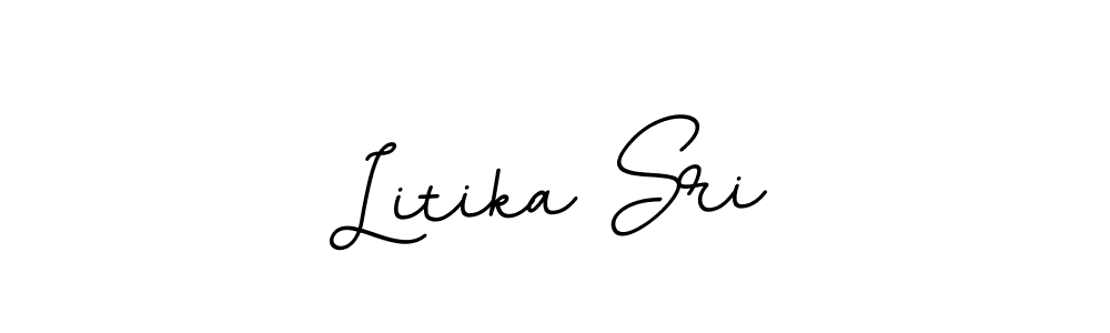 It looks lik you need a new signature style for name Litika Sri. Design unique handwritten (BallpointsItalic-DORy9) signature with our free signature maker in just a few clicks. Litika Sri signature style 11 images and pictures png