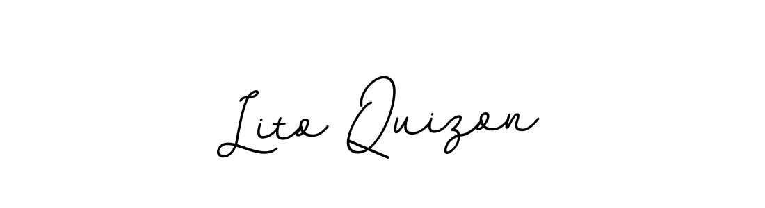 Similarly BallpointsItalic-DORy9 is the best handwritten signature design. Signature creator online .You can use it as an online autograph creator for name Lito Quizon. Lito Quizon signature style 11 images and pictures png