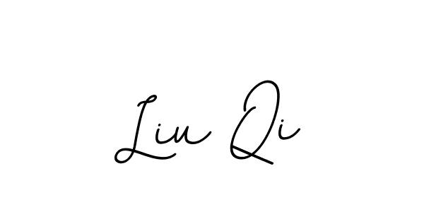 Design your own signature with our free online signature maker. With this signature software, you can create a handwritten (BallpointsItalic-DORy9) signature for name Liu Qi. Liu Qi signature style 11 images and pictures png