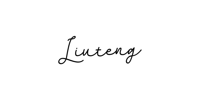 Make a beautiful signature design for name Liuteng. With this signature (BallpointsItalic-DORy9) style, you can create a handwritten signature for free. Liuteng signature style 11 images and pictures png