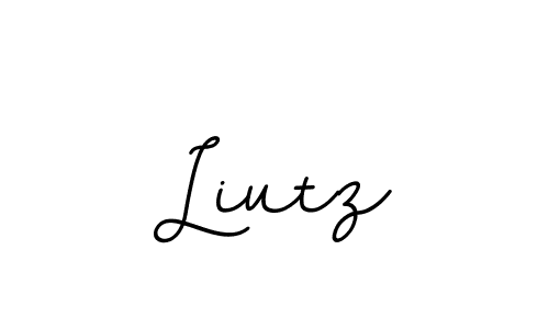 Use a signature maker to create a handwritten signature online. With this signature software, you can design (BallpointsItalic-DORy9) your own signature for name Liutz. Liutz signature style 11 images and pictures png