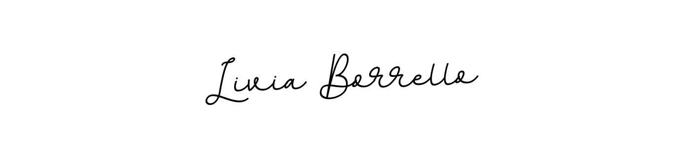 Use a signature maker to create a handwritten signature online. With this signature software, you can design (BallpointsItalic-DORy9) your own signature for name Livia Borrello. Livia Borrello signature style 11 images and pictures png