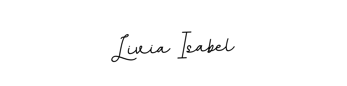 Make a beautiful signature design for name Livia Isabel. With this signature (BallpointsItalic-DORy9) style, you can create a handwritten signature for free. Livia Isabel signature style 11 images and pictures png