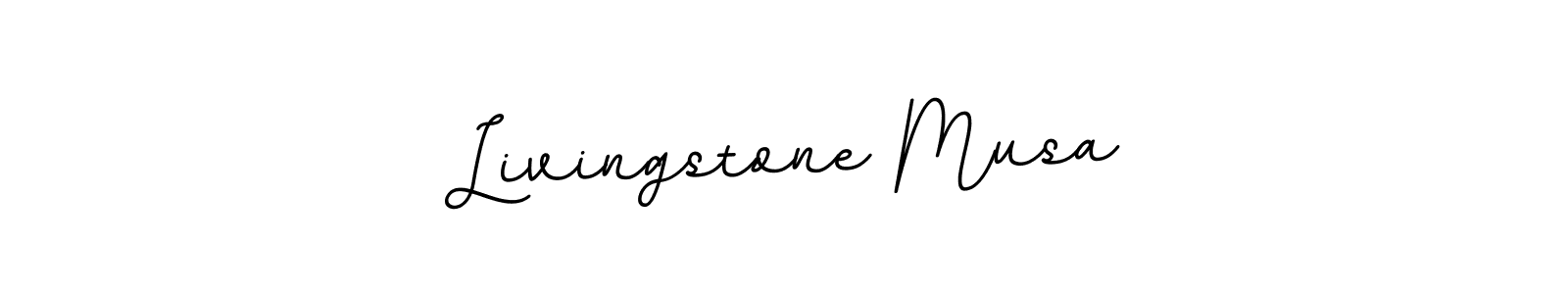 Design your own signature with our free online signature maker. With this signature software, you can create a handwritten (BallpointsItalic-DORy9) signature for name Livingstone Musa. Livingstone Musa signature style 11 images and pictures png