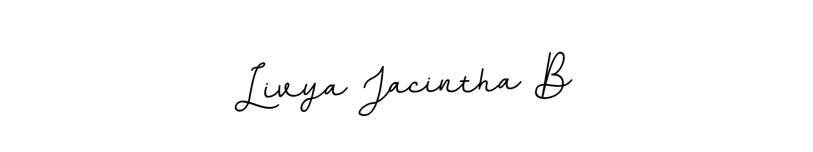 Make a short Livya Jacintha B signature style. Manage your documents anywhere anytime using BallpointsItalic-DORy9. Create and add eSignatures, submit forms, share and send files easily. Livya Jacintha B signature style 11 images and pictures png