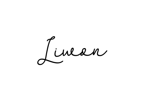 Liwon stylish signature style. Best Handwritten Sign (BallpointsItalic-DORy9) for my name. Handwritten Signature Collection Ideas for my name Liwon. Liwon signature style 11 images and pictures png