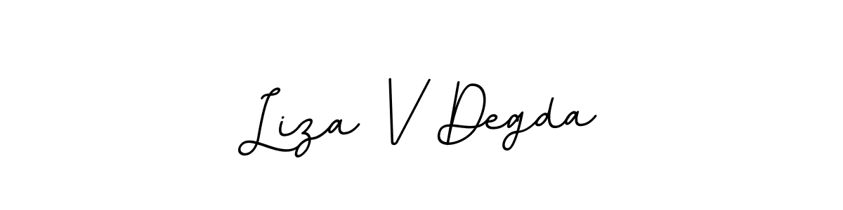 if you are searching for the best signature style for your name Liza V Degda. so please give up your signature search. here we have designed multiple signature styles  using BallpointsItalic-DORy9. Liza V Degda signature style 11 images and pictures png