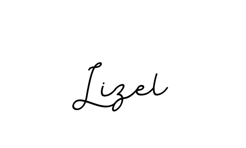How to make Lizel name signature. Use BallpointsItalic-DORy9 style for creating short signs online. This is the latest handwritten sign. Lizel signature style 11 images and pictures png