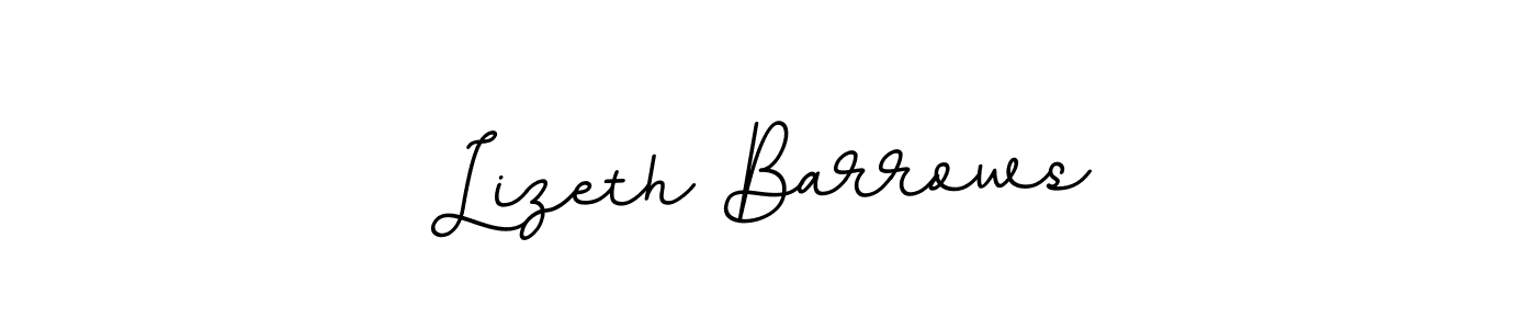 Lizeth Barrows stylish signature style. Best Handwritten Sign (BallpointsItalic-DORy9) for my name. Handwritten Signature Collection Ideas for my name Lizeth Barrows. Lizeth Barrows signature style 11 images and pictures png