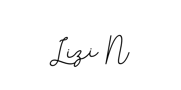 Make a beautiful signature design for name Lizi N. With this signature (BallpointsItalic-DORy9) style, you can create a handwritten signature for free. Lizi N signature style 11 images and pictures png