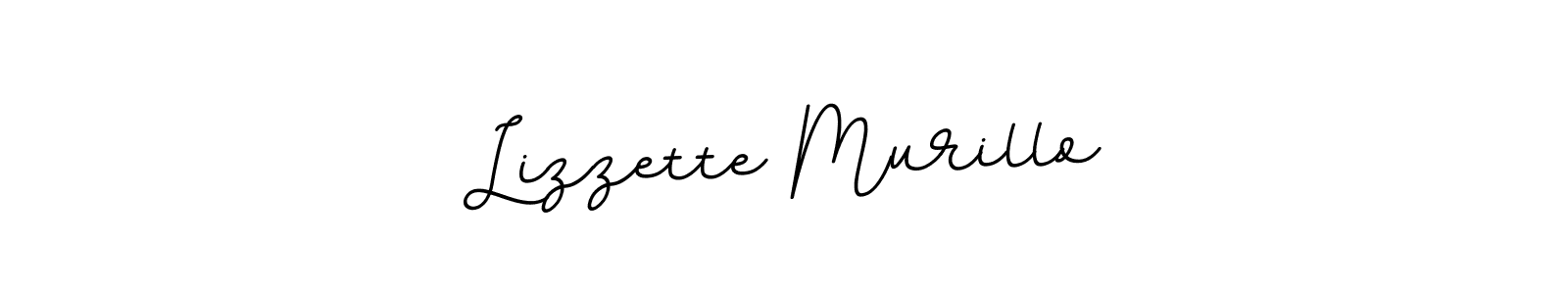 Make a beautiful signature design for name Lizzette Murillo. With this signature (BallpointsItalic-DORy9) style, you can create a handwritten signature for free. Lizzette Murillo signature style 11 images and pictures png