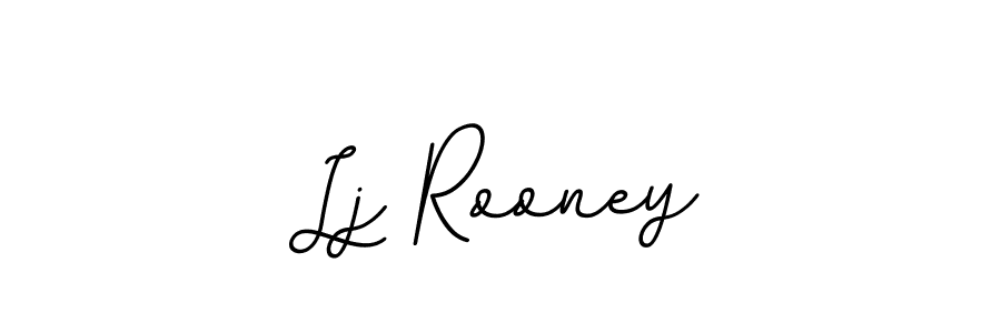 Use a signature maker to create a handwritten signature online. With this signature software, you can design (BallpointsItalic-DORy9) your own signature for name Lj Rooney. Lj Rooney signature style 11 images and pictures png