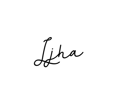 Use a signature maker to create a handwritten signature online. With this signature software, you can design (BallpointsItalic-DORy9) your own signature for name Ljha. Ljha signature style 11 images and pictures png