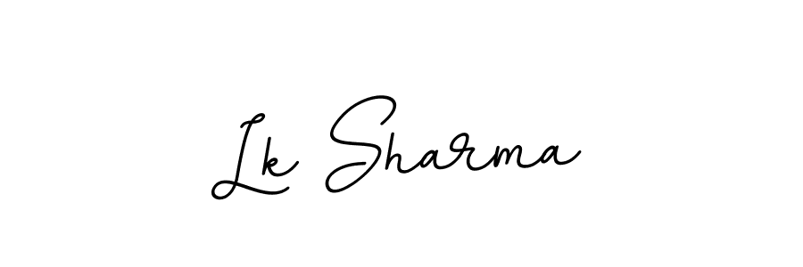 How to make Lk Sharma name signature. Use BallpointsItalic-DORy9 style for creating short signs online. This is the latest handwritten sign. Lk Sharma signature style 11 images and pictures png